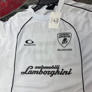 Balenciaga White and Black Men's Jersey